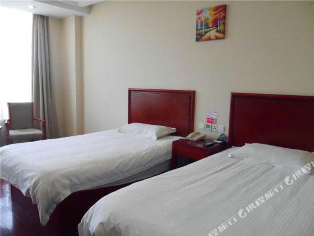 Greentree Inn Tianjin Wuqing Distric Bohai Market Exteriör bild